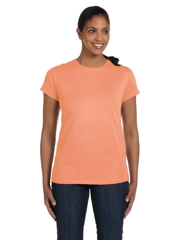 Take Advantage Hanes Ladies ComfortSoft Cotton T-Shirt | Candy Orange