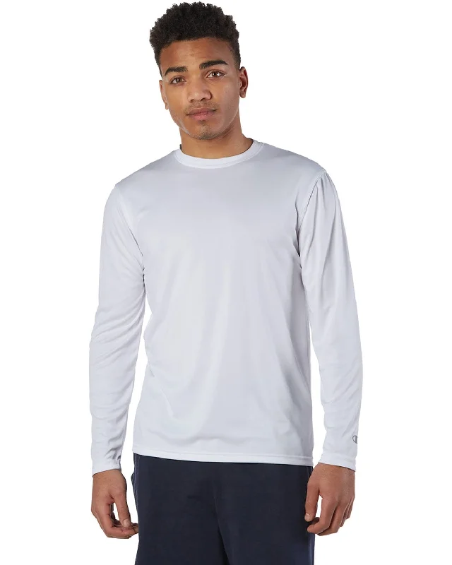 Take Advantage Champion Double Dry Long Sleeve T-Shirt | White