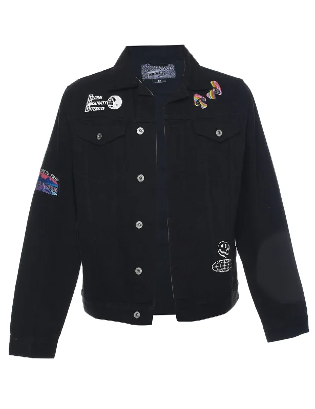 Big Savings Black Denim Jacket - M