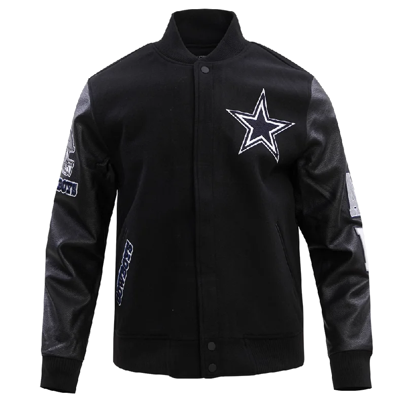 Exclusive Access NFL DALLAS COWBOYS CLASSIC WOOL MEN'S VARSITY JACKET (BLACK)