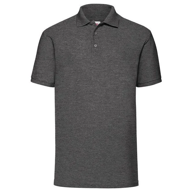 One-Day Only Fruit Of The Loom 65/35 Polo - Dark Heather Grey