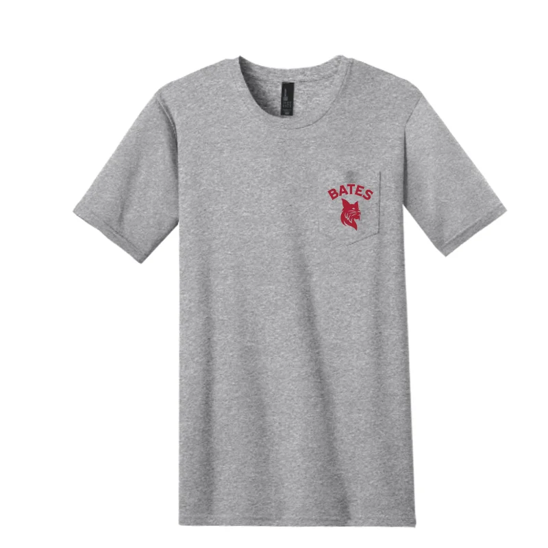 Super Sale Grey BATES Bobcat Pocketed Tee
