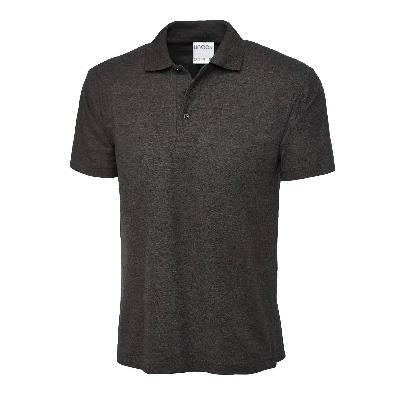 Mega Sale Uneek Men's Ultra Cotton Poloshirt Charcoal