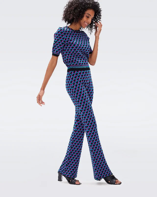 Weekend Savings Spectacular Hatti Knit Jacquard Pants