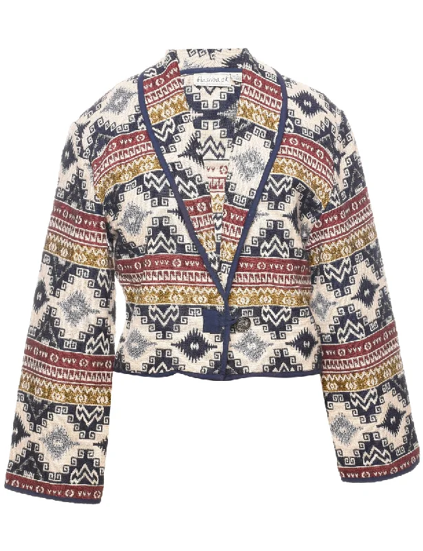Weekend Deal Aztec Print Tapestry Jacket - M