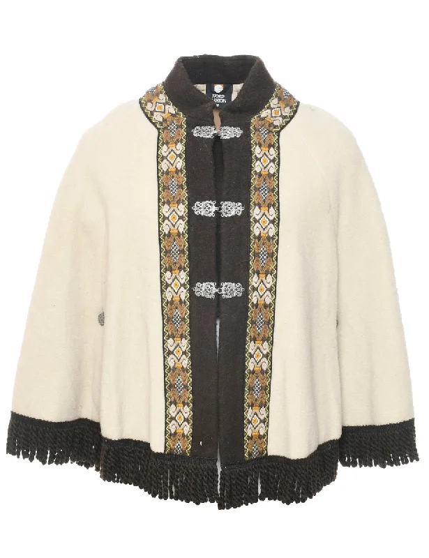 Steals and Deals Beige Cape - M