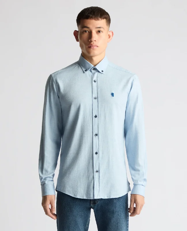One-Day Only Tapered Fit Brushed Cotton Shirt