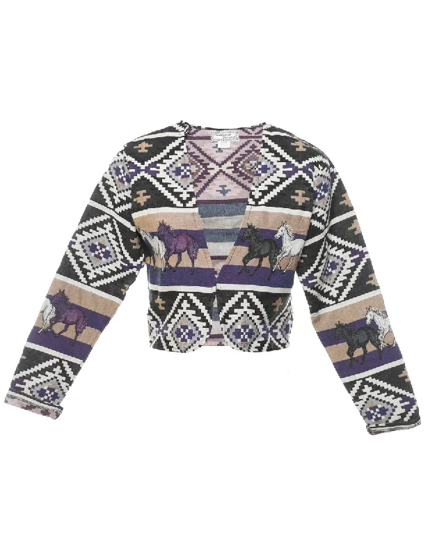 Unbeatable Prices Aztec Print Multi-Colour Jacket - S