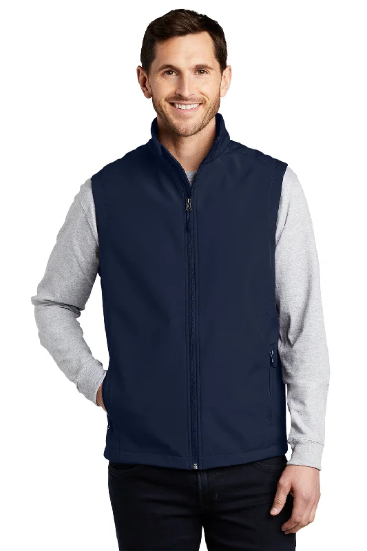 Weekend Savings Spectacular Port Authority Mens Core Wind & Water Resistant Full Zip Vest - Dress Navy Blue