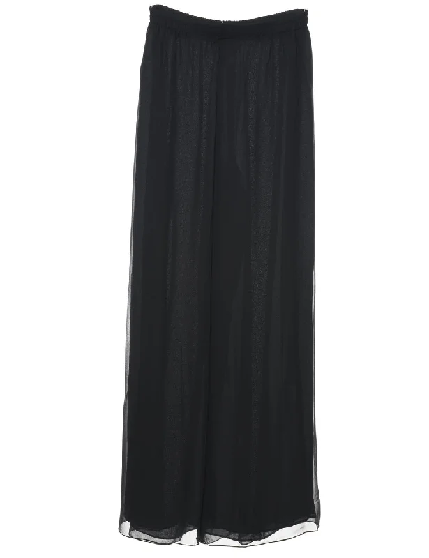 New Arrival Black Flared Leg Palazzo - W24 L29