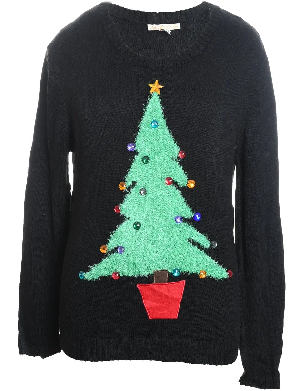 Weekend Offers That Shine Black Christmas Jumper - XL