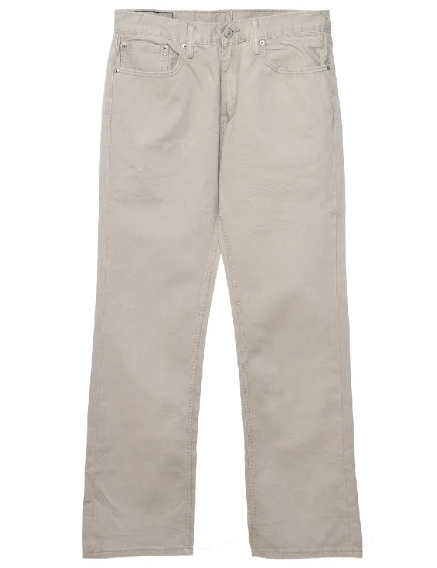 Weekend Deal Beige Levi's Straight-Fit Trousers - W34 L33