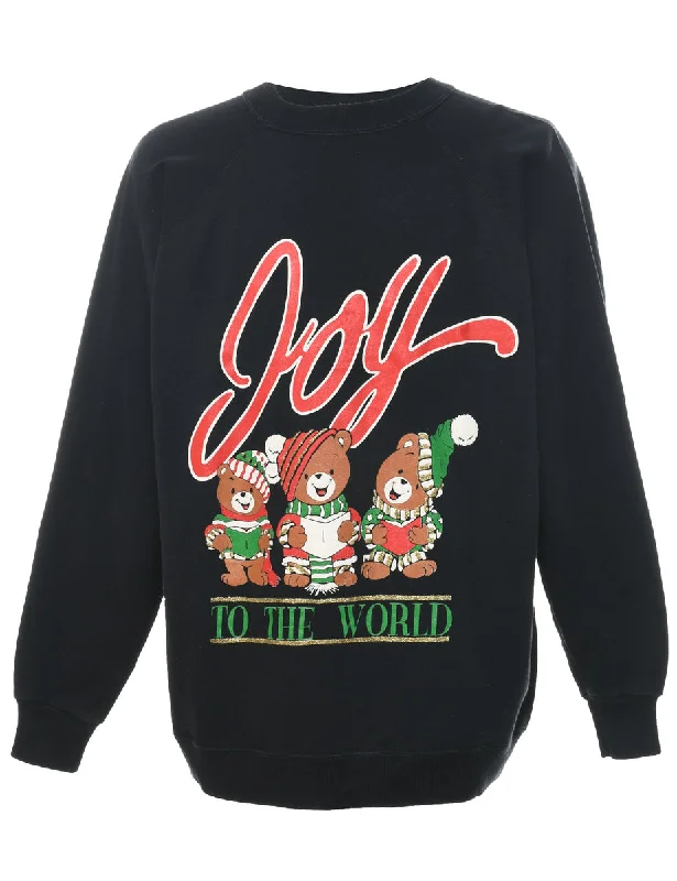 Weekend Deals That Excite Black Christmas Sweatshirt - XL