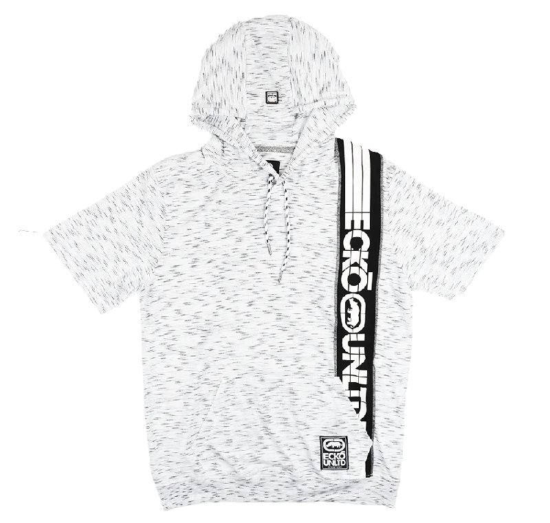 Flash Sale ECKO UNLTD S/S HOODIE SHIRT WHITE SPACEDYE - EO12K905