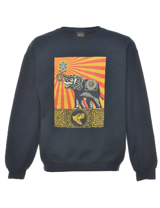 Major Deal Black Animal Sweatshirt - M