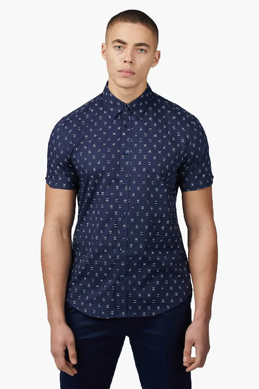 Ben Sherman | Stipple Geo Print Casual Shirt