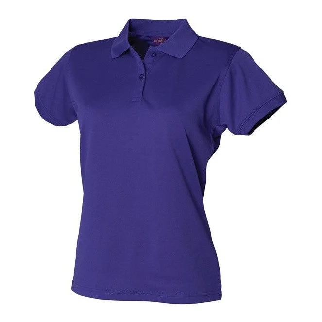 Savings Bonanza Henbury Women's Coolplus® Polo Shirt - Bright Purple