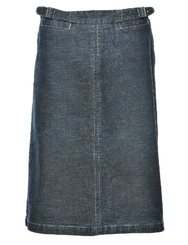 Deal of the Day Black 1990s Denim Skirt - S