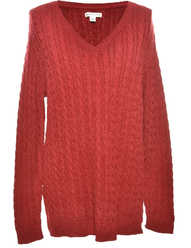 Cable Knit Jumper - S