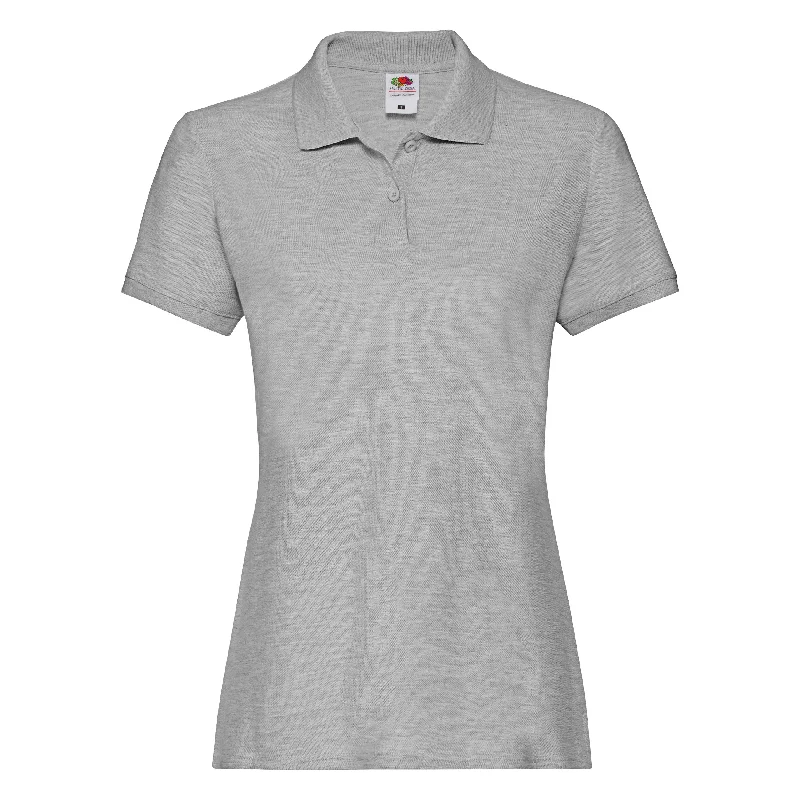 Can't Resist Fruit Of The Loom Women's Premium Polo - Athletic Heather