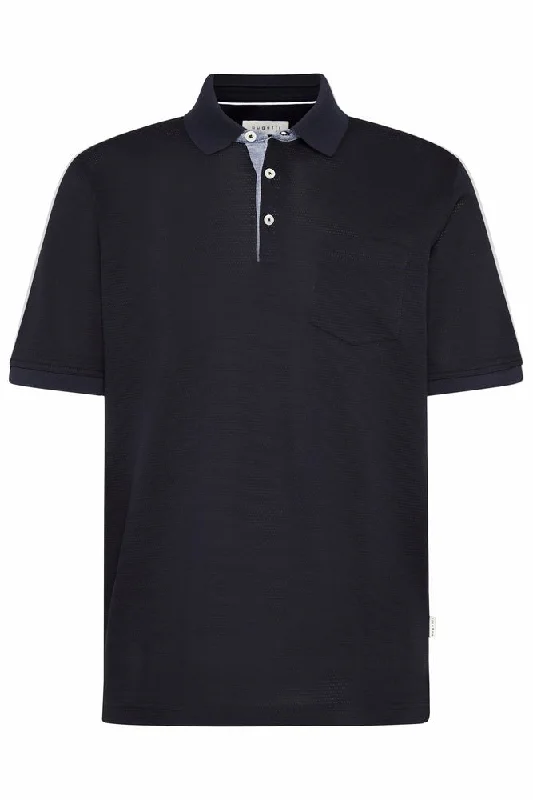 Act Fast BUGATTI Soft Knit Polo BLACK
