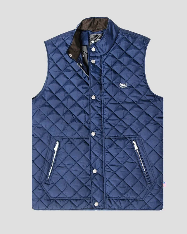 Weekend Savings Bonanza SG Quilted Vest - Navy