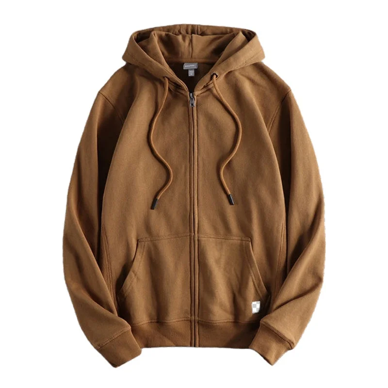 Reduced Rates Zipper Hoodies Men's Regular Fit Hooded Sweatshirt