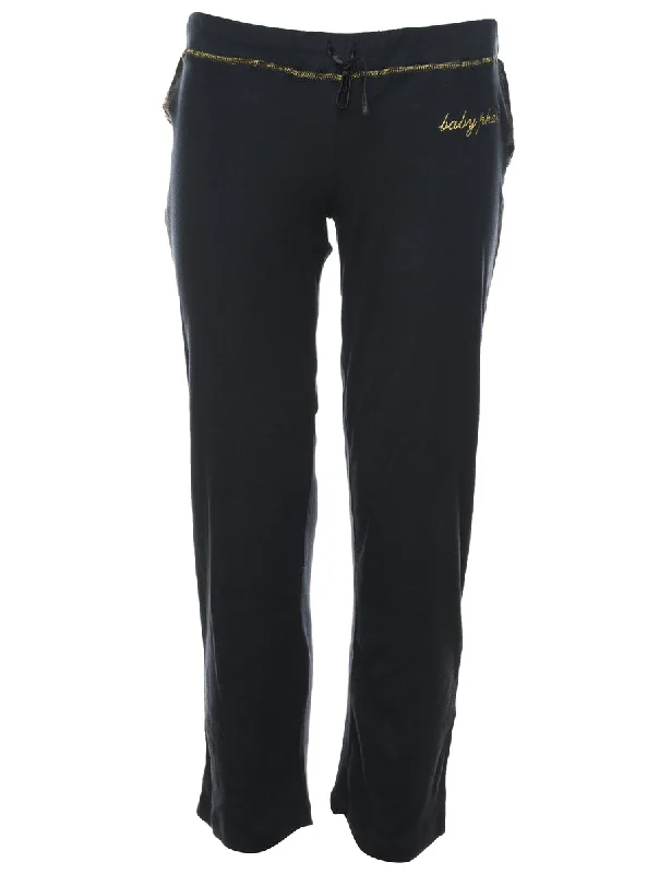 Reduced Prices Black & Gold Y2K Baby Phat Track Pants - W30 L28