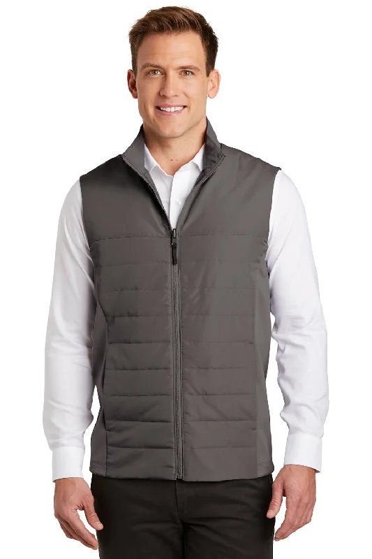 Buy Today Port Authority Mens Collective Wind & Water Resistant Full Zip Vest - Graphite Grey