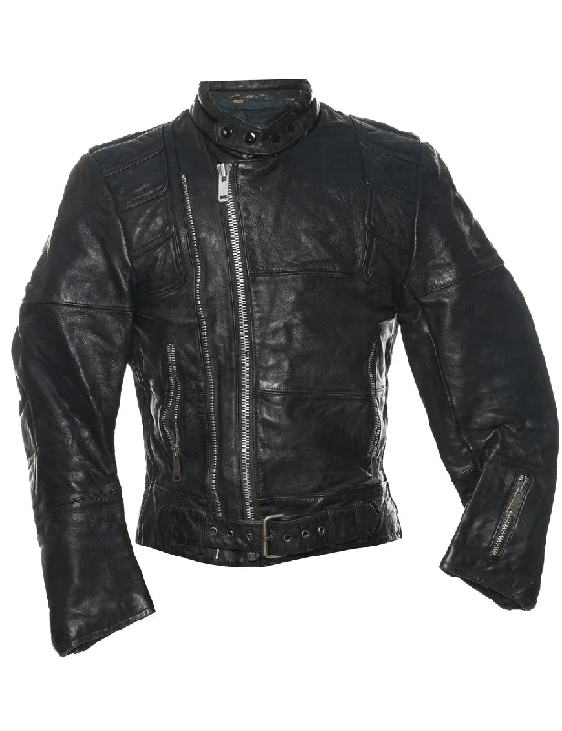 Price Fest Biker Style Leather Jacket - S