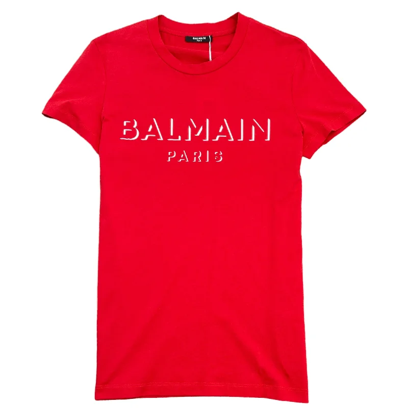 Special Price Men's Logo Print T-Shirt Red Size XS
