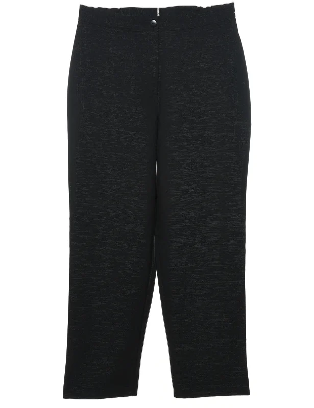Hurry In Black Classic Tapered Trousers - W34 L29