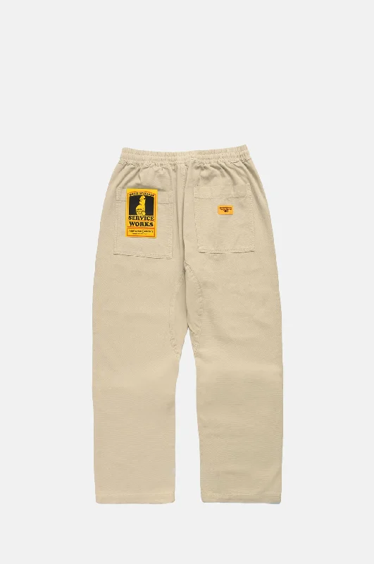 Canvas Chef Pants Pale Khaki