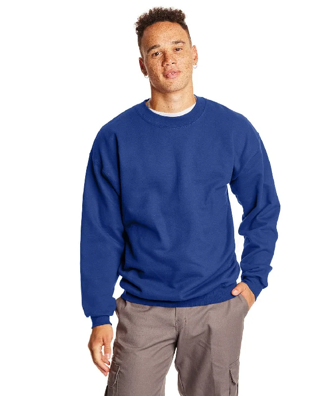 Hanes Ultimate Cotton Crewneck Sweatshirt | Deep Royal