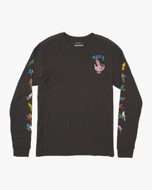 Lp X Klw Parrot Ice Long Sleeve Tee - Pirate Black