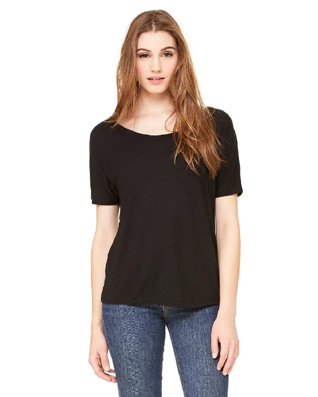 Bella+Canvas Ladies Slouchy T-Shirt | Black