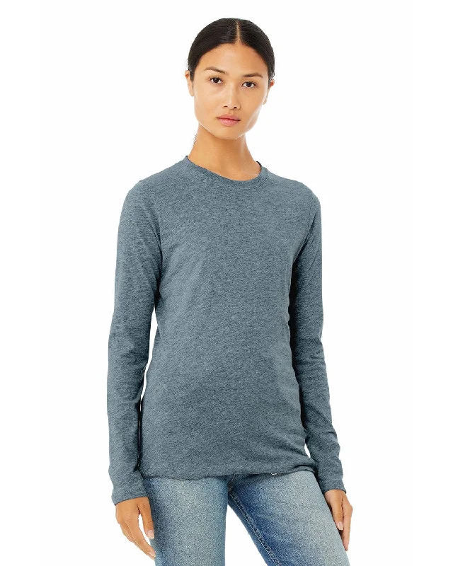 Weekend Deals That Dazzle Bella+Canvas Ladies Long Sleeve T-Shirt | Heather Slate