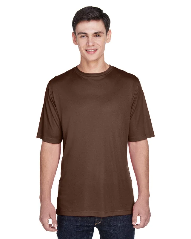Major Savings Team 365 Mens Zone Performance T-Shirt | Sport Dark Brown