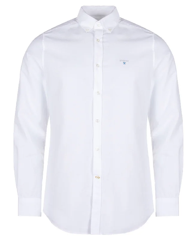 Crazy Savings BARBOUR Oxford Tailored Shirt WHITE
