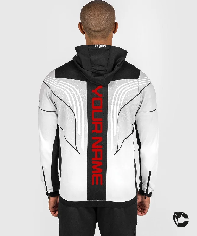 Mega Deal UFC Venum Personalized Authentic Fight Night 2.0 Men's Walkout Hoodie - White Mega Deal UFC Venum Personalized Authentic Fight Night 2.0 Men's Walkout Hoodie - White
