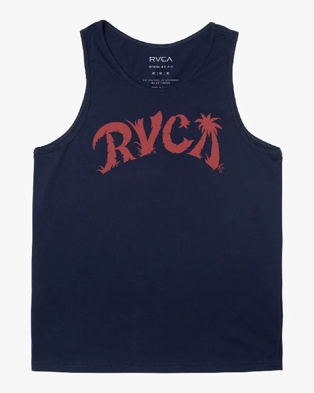 Lost Island Tank Top - Navy Marine