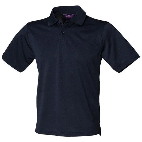Limited Availability Henbury Coolplus® Polo Shirt - Navy*