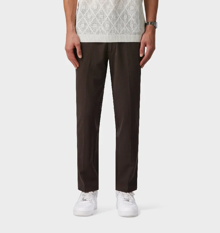 Clearance Sale Linen Slim Kobe Pant - Tall - Espresso