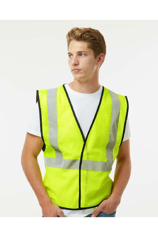 Kishigo Mens Mesh Vest - Lime Green