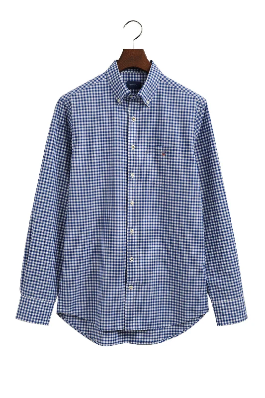 Gant Gingham Regular Shirt College Blue