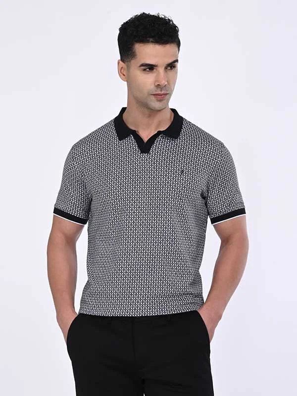 Weekend Discounts to Grab Men Printed Polo T-Shirt