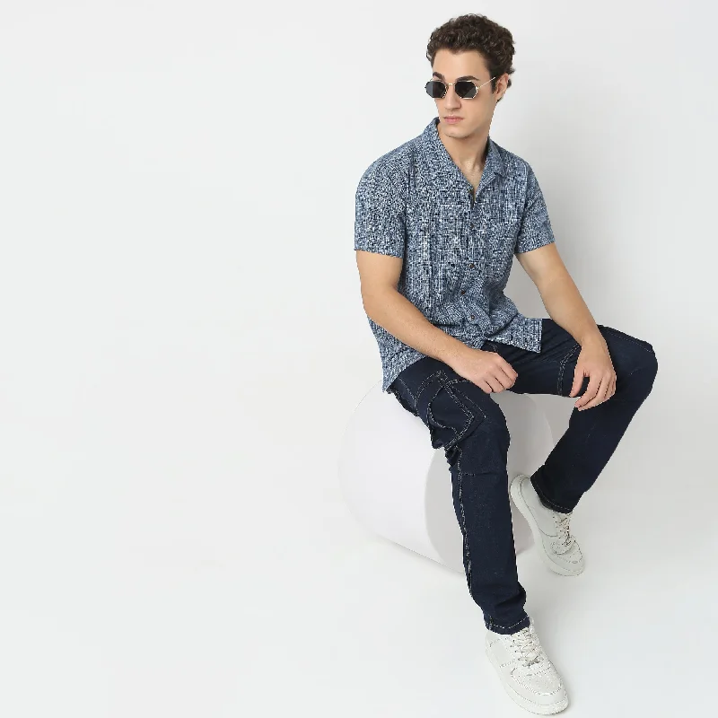 Value Deals Regular Fit Structured Shirt