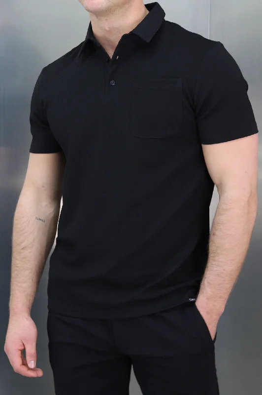 Exclusive Deal Capo TWIST Polo Shirt - Black
