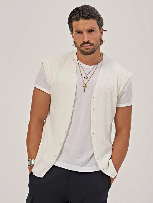 Exclusive Offer REID VEST IN CREAM