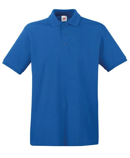 Cash Savings Fruit Of The Loom Premium Polo - Royal Blue